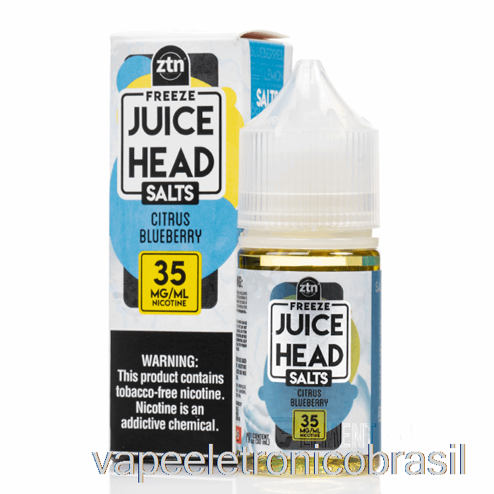 Vape Recarregável Congelar Mirtilo Cítrico - Suco De Sais De Cabeça - 30ml 50mg